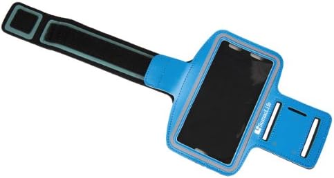 Водоустойчива спортна превръзка на Apple iPhone, 7, 7, SE, 6S, 6S Премиум-клас (в синьо) с държач за ключове (каишка 10-18 см)