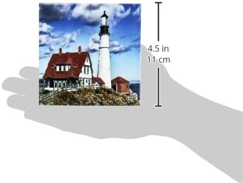 3dRose Portland Light House - Меки подложки, комплект от 4 броя (CST_5712_1)