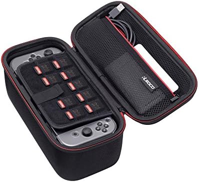 Калъф RLSOCO за игрова конзола Nintendo Switch - Fit Switch с защитен калъф и аксесоари Joy-cons, ac адаптер за SD-карти и други аксесоари (САМО за носене)