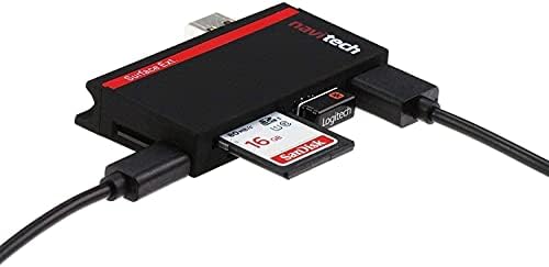 Navitech 2 в 1 Лаптоп /таблет USB 3.0 / 2.0 Адаптер-hub /Вход Micro USB устройство за четене на карти SD/Micro SD слот, Съвместим с Lenovo ThinkPad E14 Gen 2 14 (AMD)