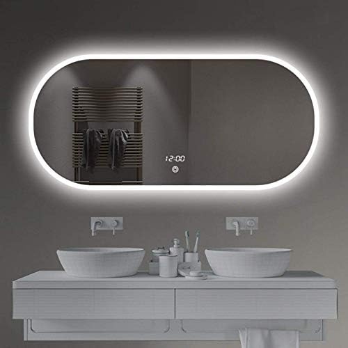Стенно огледало YGCBL, Led Огледало за Баня, Тоалетен огледало за баня с лампа, Подходящ за баня, хотел, Тоалетна, 7090 см