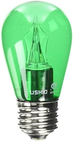 Ushio BC8888 2W - Димиране на led - S14 - Зелен - 11W Равен 120V - 1003932