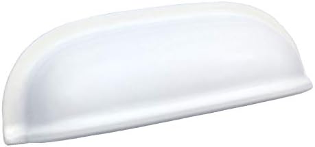 LynnsGraceland 2 1/2 C-C Бял Черен Чекмеджето за Чаши Дръжки на Гардероба Дръжка за Купата На дръжки за Шкафа 2,5 64 мм В центъра (Бял)
