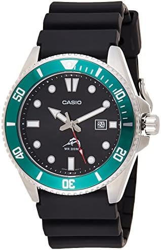 Мъжки часовник Casio MDV106-1AV 200 M WR Black за гмуркане (MDV106-1A)