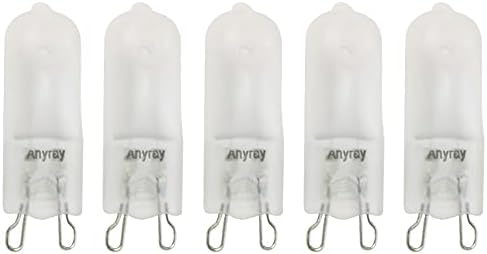 Anyray (5)-Лампи от матирано стъкло 60 W G9 T4 60 W халогенна двухконтактные 130 Волта 60 W A1724F