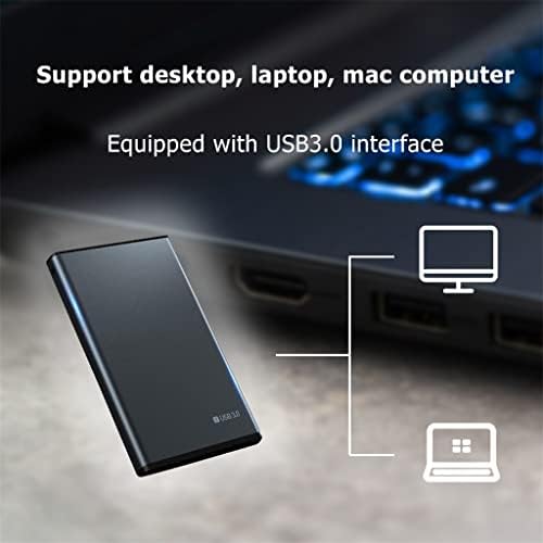 n/a 2,5 HDD Мобилен твърд диск USB3.0 Дълъг Мобилен твърд диск, 500 GB 1 TB И 2 TB За съхранение на Преносим Външен твърд диск за лаптоп (Цвят: черен размер: 500 GB)