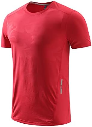 Спортни ризи за Мъже С Къс Ръкав, Охлаждащи, Абсорбиращи Влагата Мъжки Тениски, Dry Fit