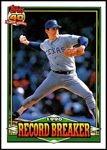 1991 Topps 6 Нолан Райън Ню Йорк-Mount Тексас Рейнджърс Официално Лицензирана бейзболна картичка MLB