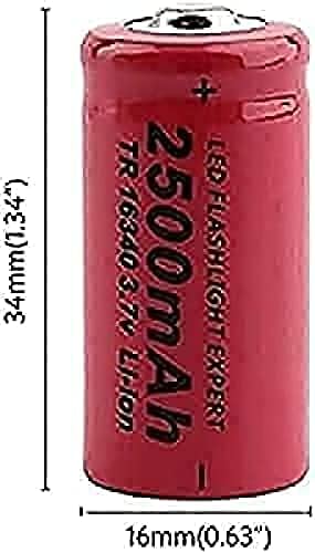 HNJY 6 3,7 В 16340 2500 mah литиева батерия, подмяна на VL123a Dl123a Cr17345a Cr6 се Използва за 123