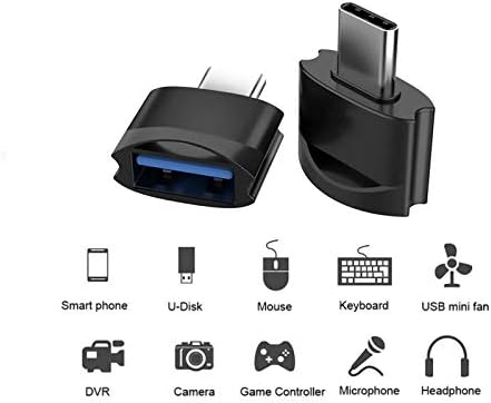 Адаптер Tek Styz C USB за свързване към USB конектора (2 опаковки), който е съвместим с вашите OnePlus 7 за OTG със зарядно устройство Type-C. Използвайте с устройства разширения, като например клавиатура, мишка, Zip,