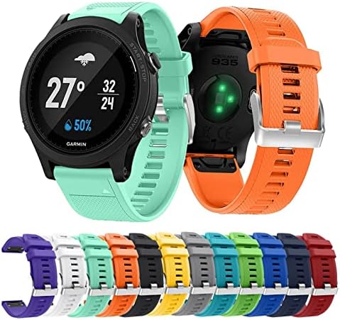 Преносимото Силикон Каишка за часовник AEHON за Garmin Forerunner 935 GPS Watch Quick Release Каишки за часовници