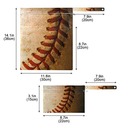 Бейзболна Старата Влажна, Суха Чанта за многократна употреба Влажна Пелена Чанта за Бански костюми Водоустойчив Влажен Органайзер с Два Джоба с Цип Дръжка за Мръсна Кърпа, Бански